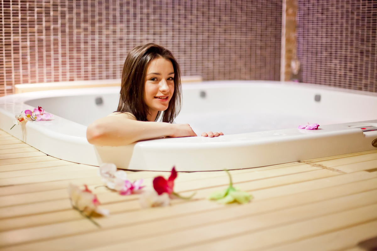 Girl in Jacuzzi